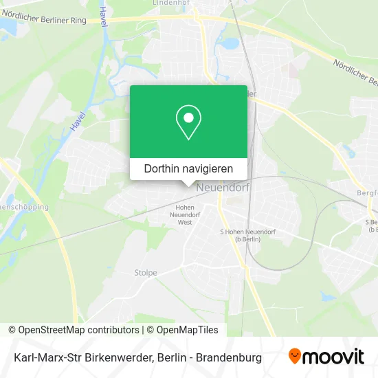 Karl-Marx-Str Birkenwerder Karte