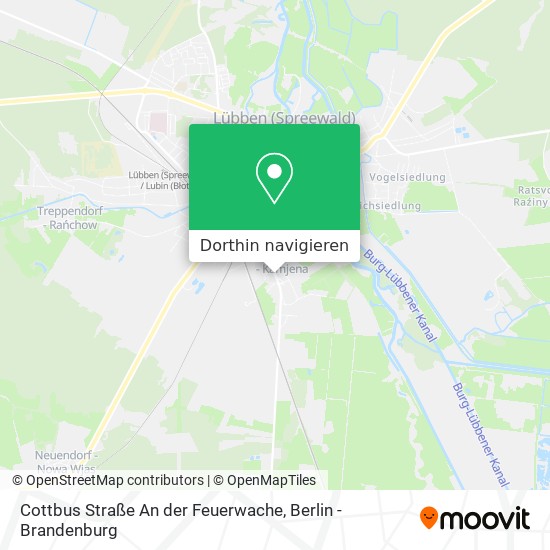 Cottbus Straße An der Feuerwache Karte