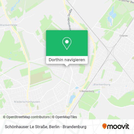 Schönhauser Le Straße Karte