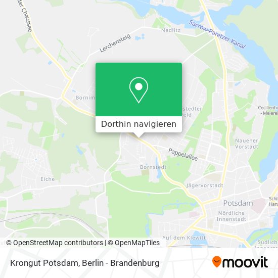 Krongut Potsdam Karte