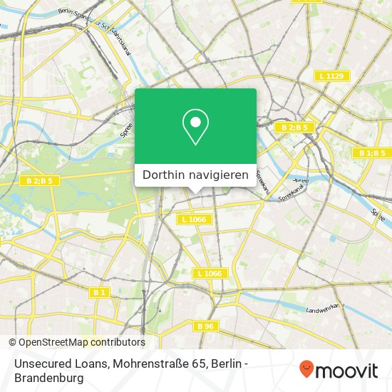 Unsecured Loans, Mohrenstraße 65 Karte