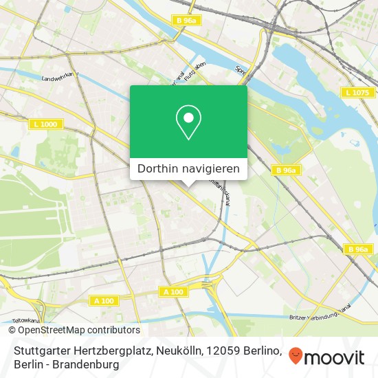 Stuttgarter Hertzbergplatz, Neukölln, 12059 Berlino Karte