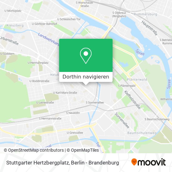Stuttgarter Hertzbergplatz Karte