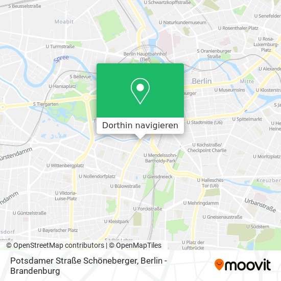 Potsdamer Straße Schöneberger Karte