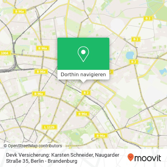 Devk Versicherung: Karsten Schneider, Naugarder Straße 35 Karte