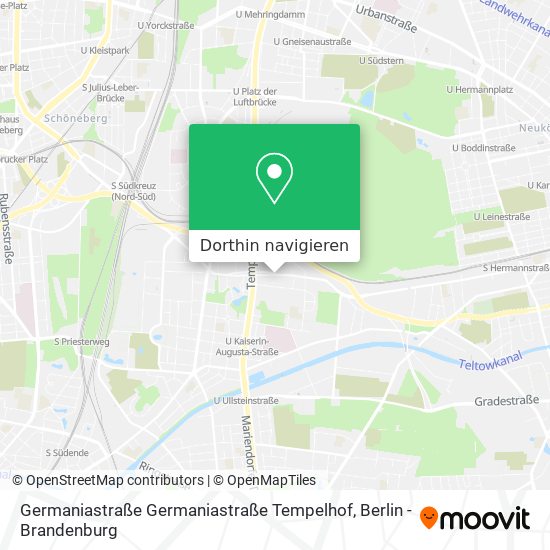 Germaniastraße Germaniastraße Tempelhof Karte
