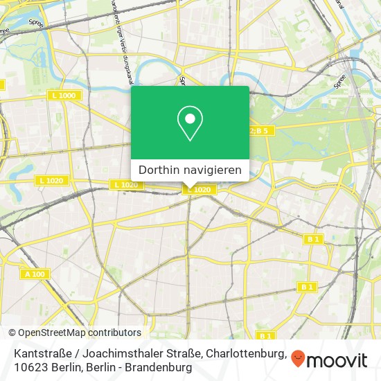 Kantstraße / Joachimsthaler Straße, Charlottenburg, 10623 Berlin Karte
