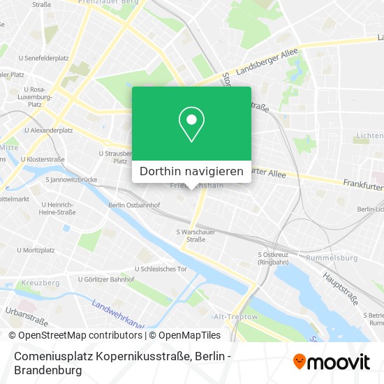 Comeniusplatz Kopernikusstraße Karte