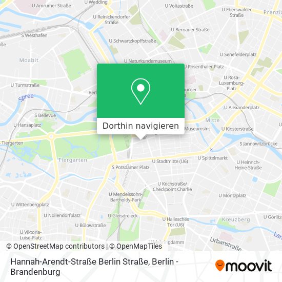 Hannah-Arendt-Straße Berlin Straße Karte