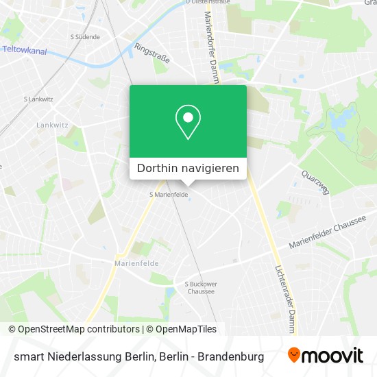 smart Niederlassung Berlin Karte