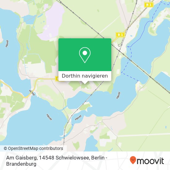 Am Gaisberg, 14548 Schwielowsee Karte