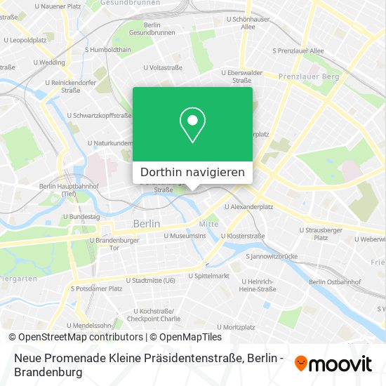 Neue Promenade Kleine Präsidentenstraße Karte