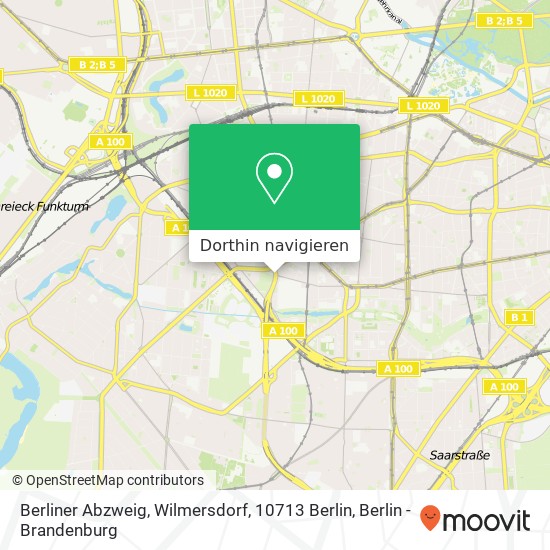 Berliner Abzweig, Wilmersdorf, 10713 Berlin Karte