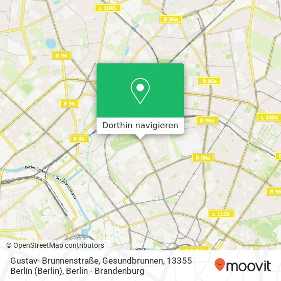 Gustav- Brunnenstraße, Gesundbrunnen, 13355 Berlín (Berlin) Karte