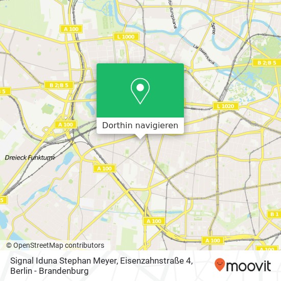 Signal Iduna Stephan Meyer, Eisenzahnstraße 4 Karte