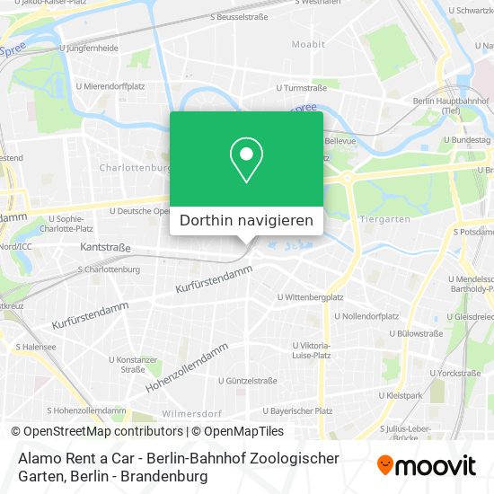 Alamo Rent a Car - Berlin-Bahnhof Zoologischer Garten Karte
