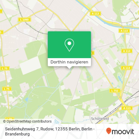 Seidenhuhnweg 7, Rudow, 12355 Berlin Karte