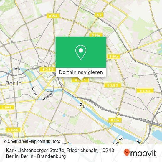 Karl- Lichtenberger Straße, Friedrichshain, 10243 Berlín Karte