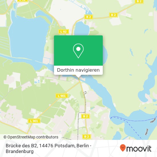 Brücke des B2, 14476 Potsdam Karte