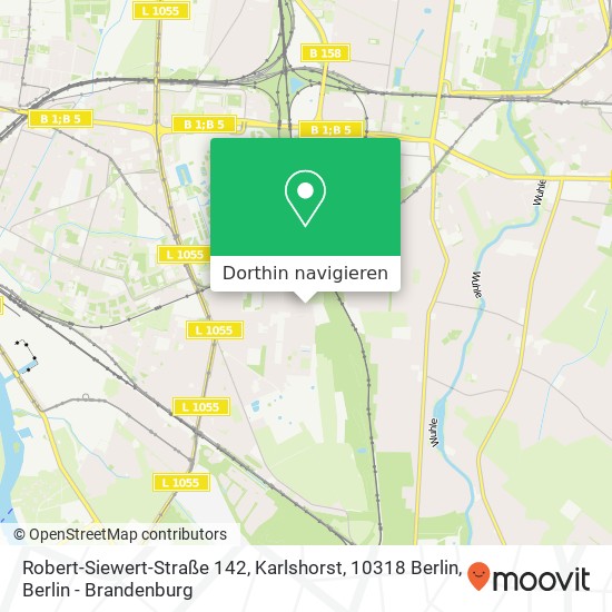 Robert-Siewert-Straße 142, Karlshorst, 10318 Berlin Karte