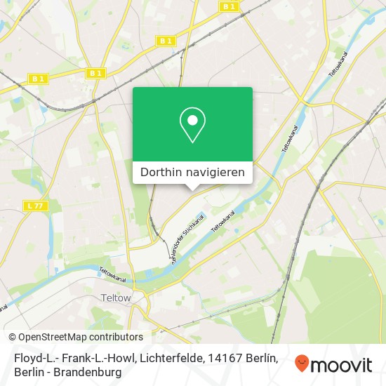 Floyd-L.- Frank-L.-Howl, Lichterfelde, 14167 Berlín Karte