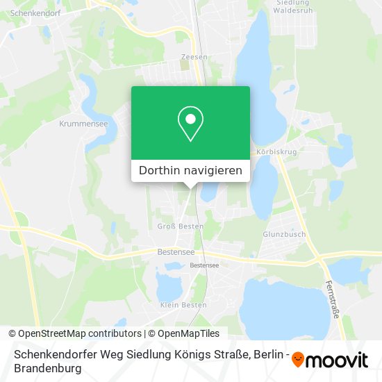 Schenkendorfer Weg Siedlung Königs Straße Karte