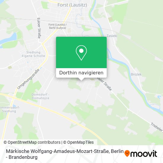Märkische Wolfgang-Amadeus-Mozart-Straße Karte