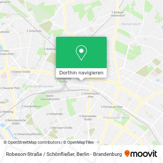 Robeson-Straße / Schönfließer Karte