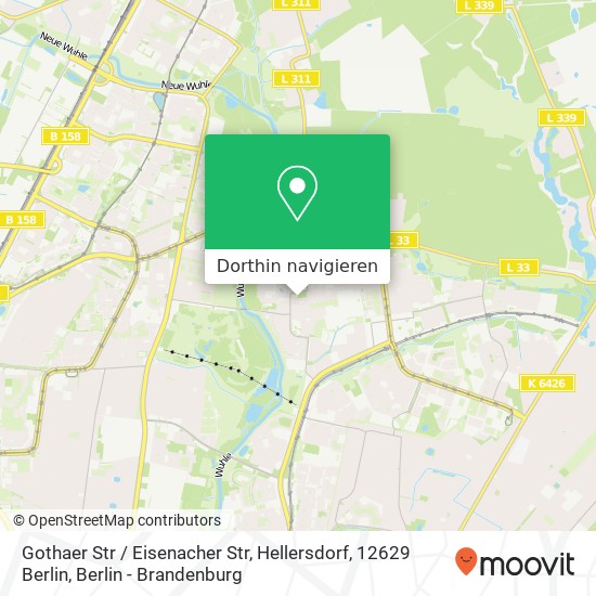 Gothaer Str / Eisenacher Str, Hellersdorf, 12629 Berlin Karte
