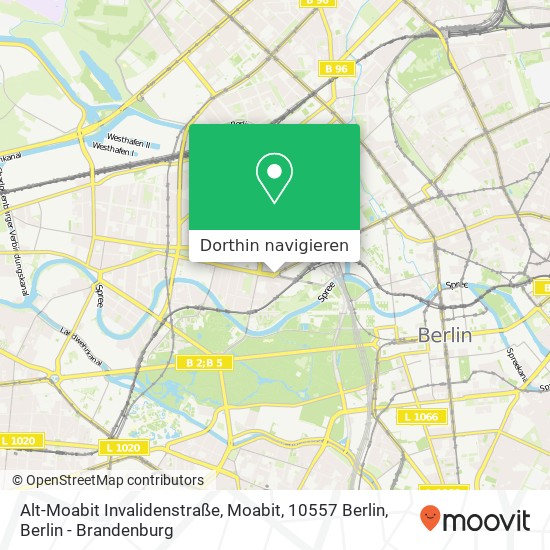 Alt-Moabit Invalidenstraße, Moabit, 10557 Berlin Karte