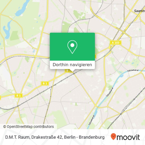 D.M.T. Raum, Drakestraße 42 Karte