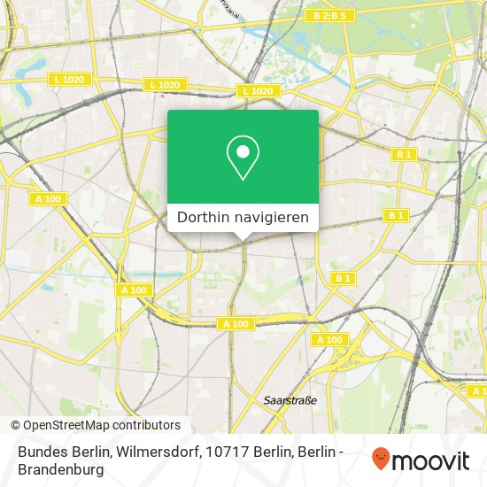 Bundes Berlin, Wilmersdorf, 10717 Berlin Karte