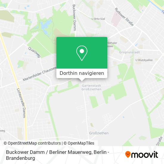 Buckower Damm / Berliner Mauerweg Karte