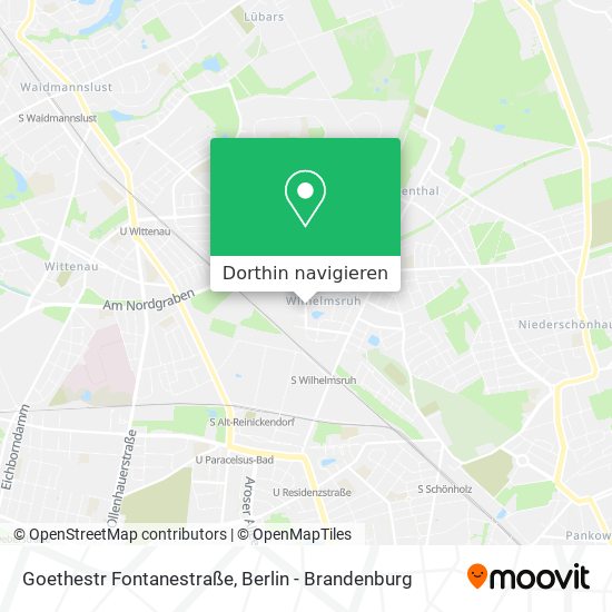 Goethestr Fontanestraße Karte