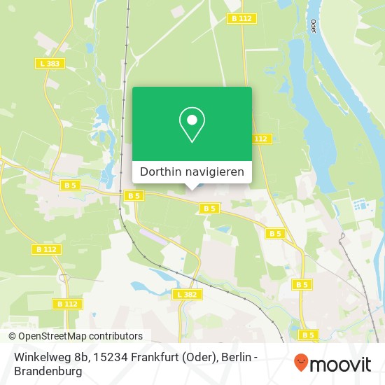 Winkelweg 8b, 15234 Frankfurt (Oder) Karte