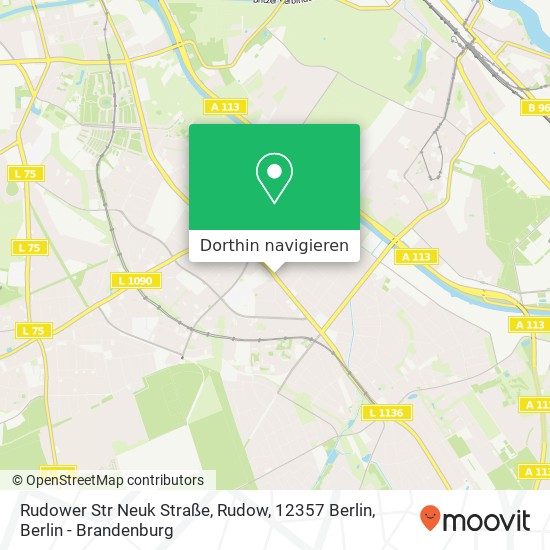 Rudower Str Neuk Straße, Rudow, 12357 Berlin Karte