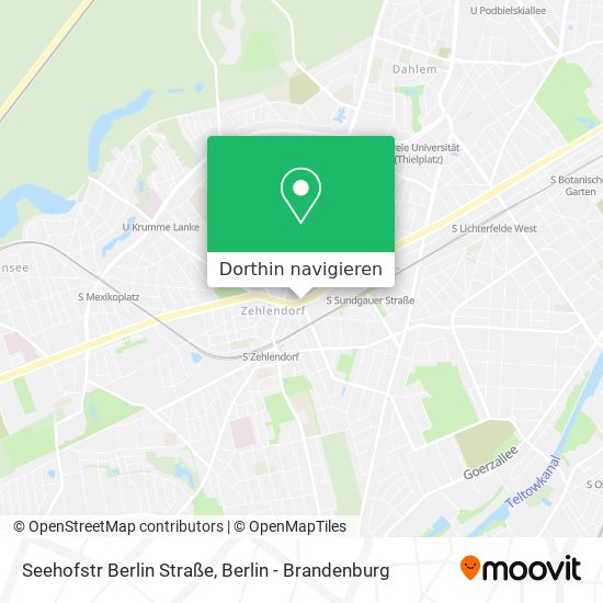 Seehofstr Berlin Straße Karte