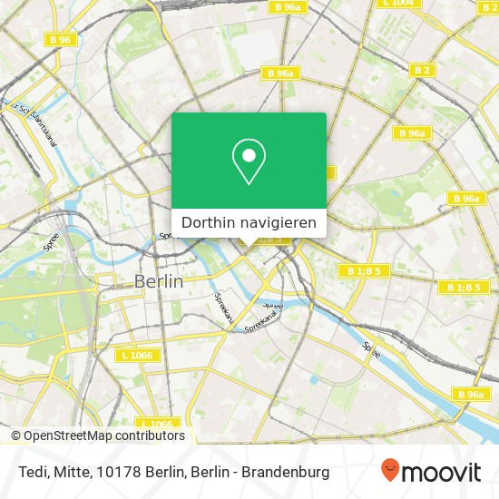 Tedi, Mitte, 10178 Berlin Karte