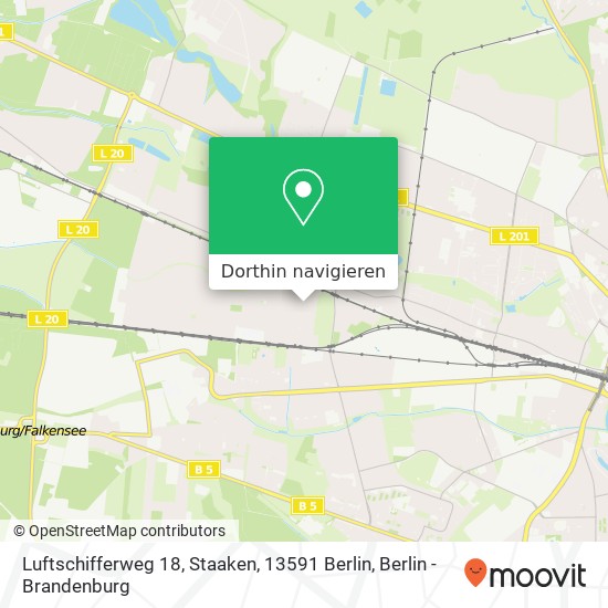 Luftschifferweg 18, Staaken, 13591 Berlin Karte
