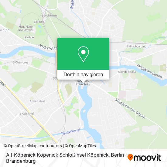 Alt-Köpenick Köpenick Schloßinsel Köpenick Karte