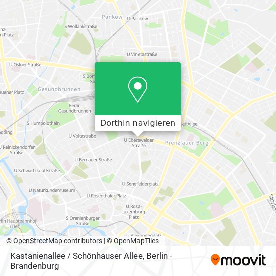 Kastanienallee / Schönhauser Allee Karte