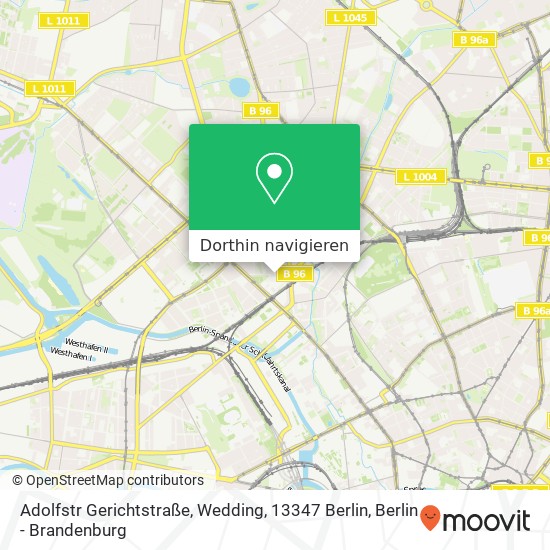Adolfstr Gerichtstraße, Wedding, 13347 Berlin Karte