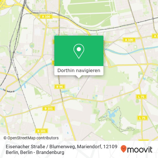 Eisenacher Straße / Blumenweg, Mariendorf, 12109 Berlin Karte