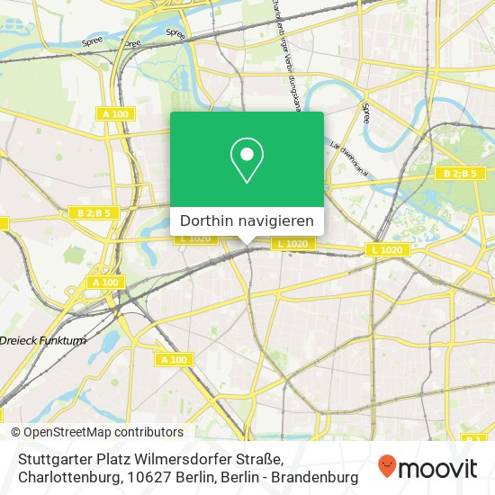 Stuttgarter Platz Wilmersdorfer Straße, Charlottenburg, 10627 Berlin Karte