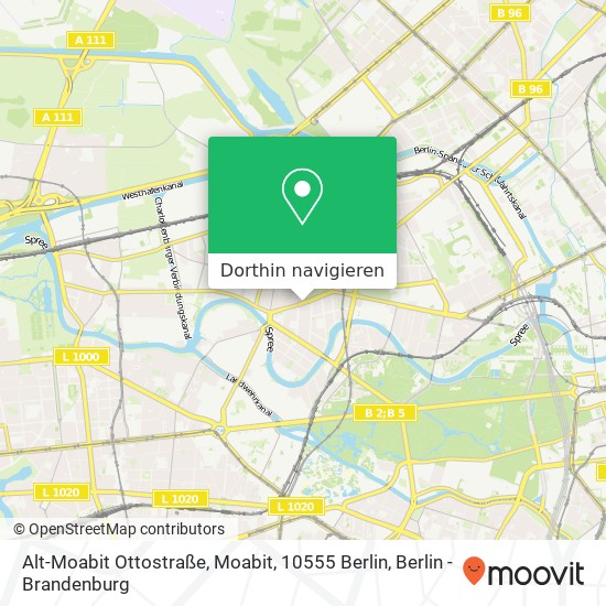 Alt-Moabit Ottostraße, Moabit, 10555 Berlin Karte