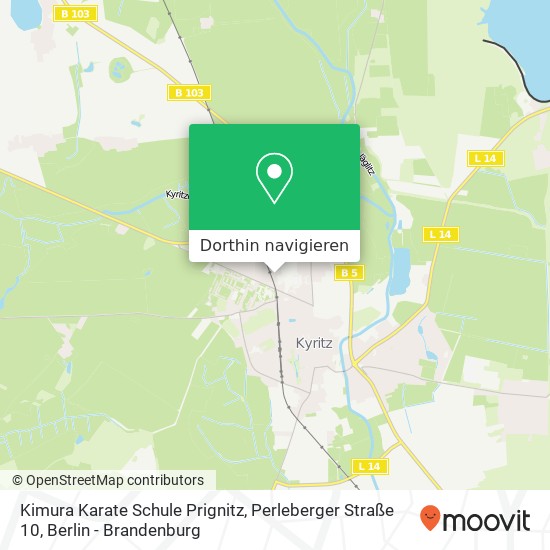 Kimura Karate Schule Prignitz, Perleberger Straße 10 Karte