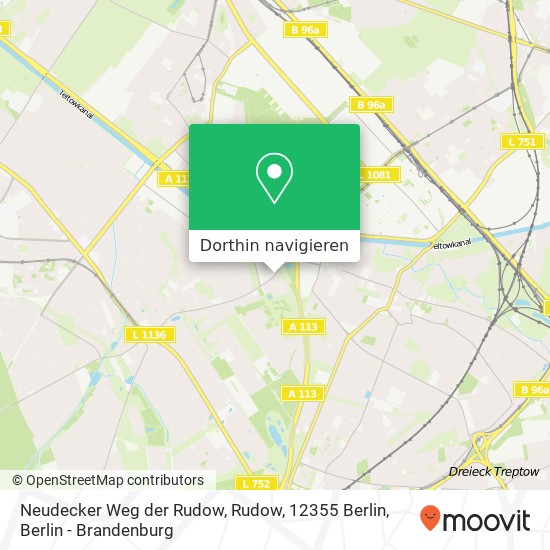 Neudecker Weg der Rudow, Rudow, 12355 Berlin Karte