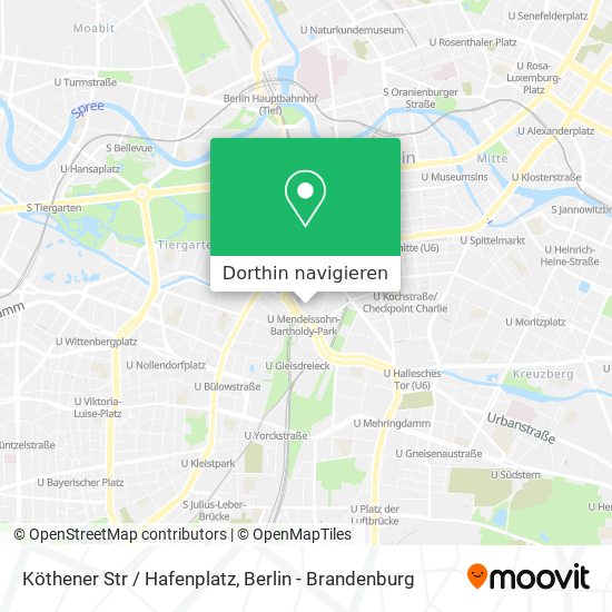 Köthener Str / Hafenplatz Karte
