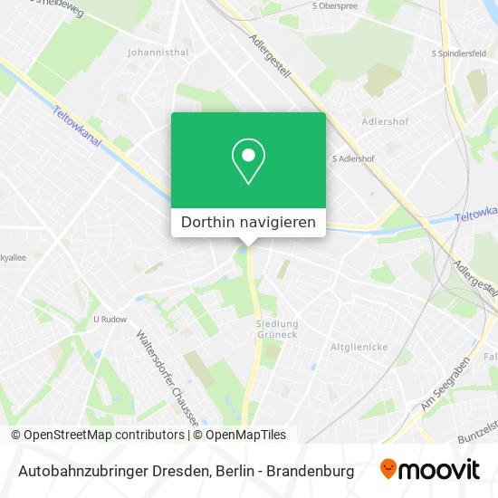 Autobahnzubringer Dresden Karte