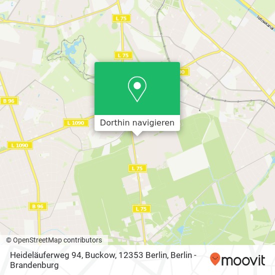Heideläuferweg 94, Buckow, 12353 Berlin Karte